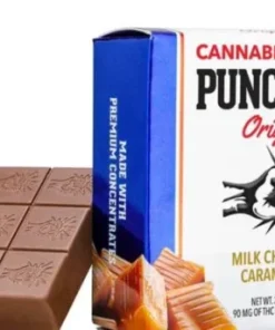 Cannabis Infused Punch Bar: Milk Chocolate Caramel Bits
